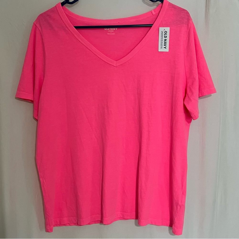 Old Navy Everywear HOT PINK Women's Casual Top, Sz L